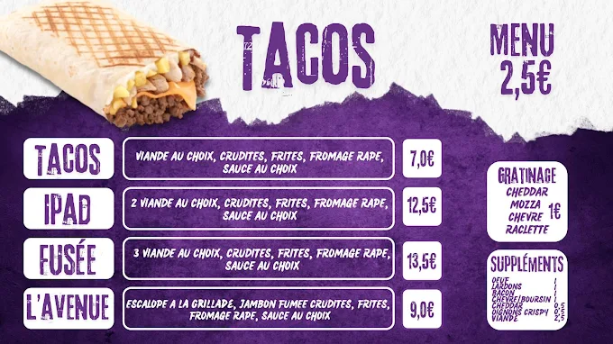 Menu Tacos